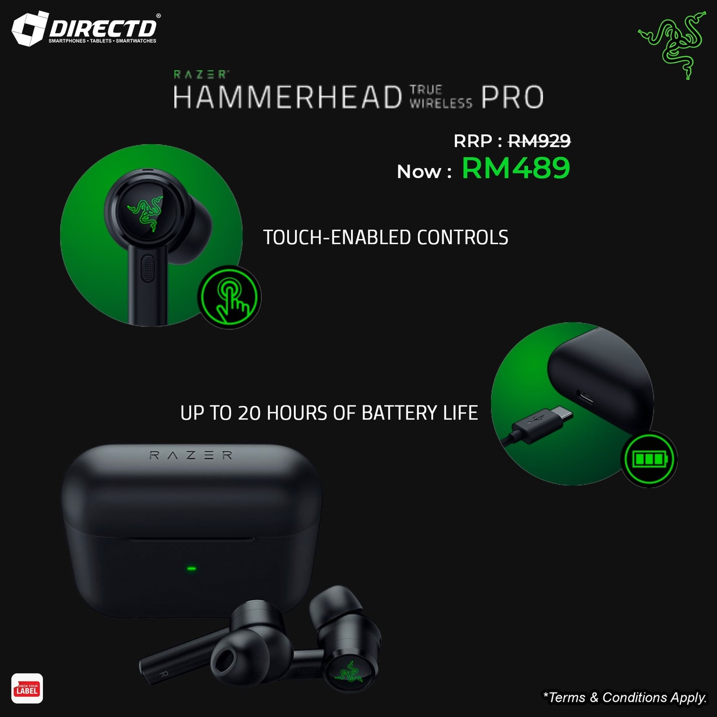 Razer Hammerhead True Wireless Pro