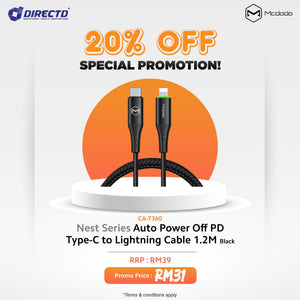 MCDODO Nest Series Auto Power Off PD Type-C to Lightning