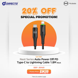 MCDODO Nest Series Auto Power Off PD Type-C to Lightning