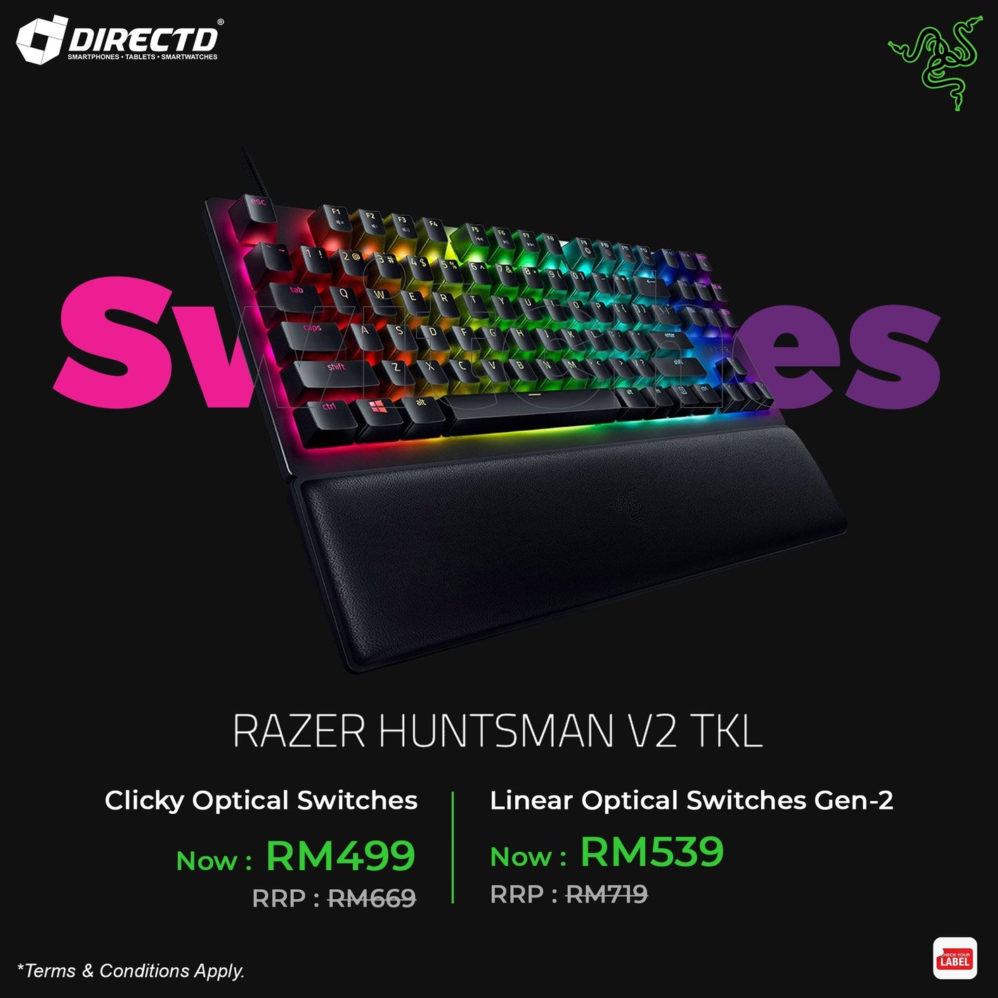 Razer Huntsman V2 Tenkeyless