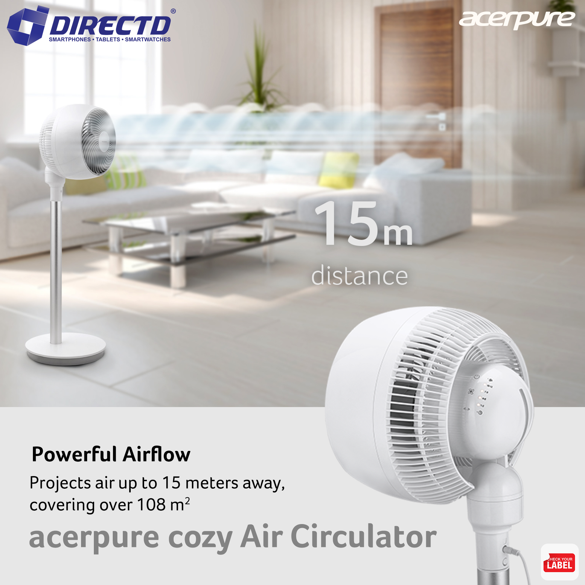 Acerpure Cozy | Acerpure-F1-AF551-20W Air Circulator FAN