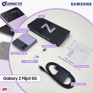 SAMSUNG Galaxy Z Flip3 5G [Snapdragon 888 | World's First IPX4 Foldable Phone]