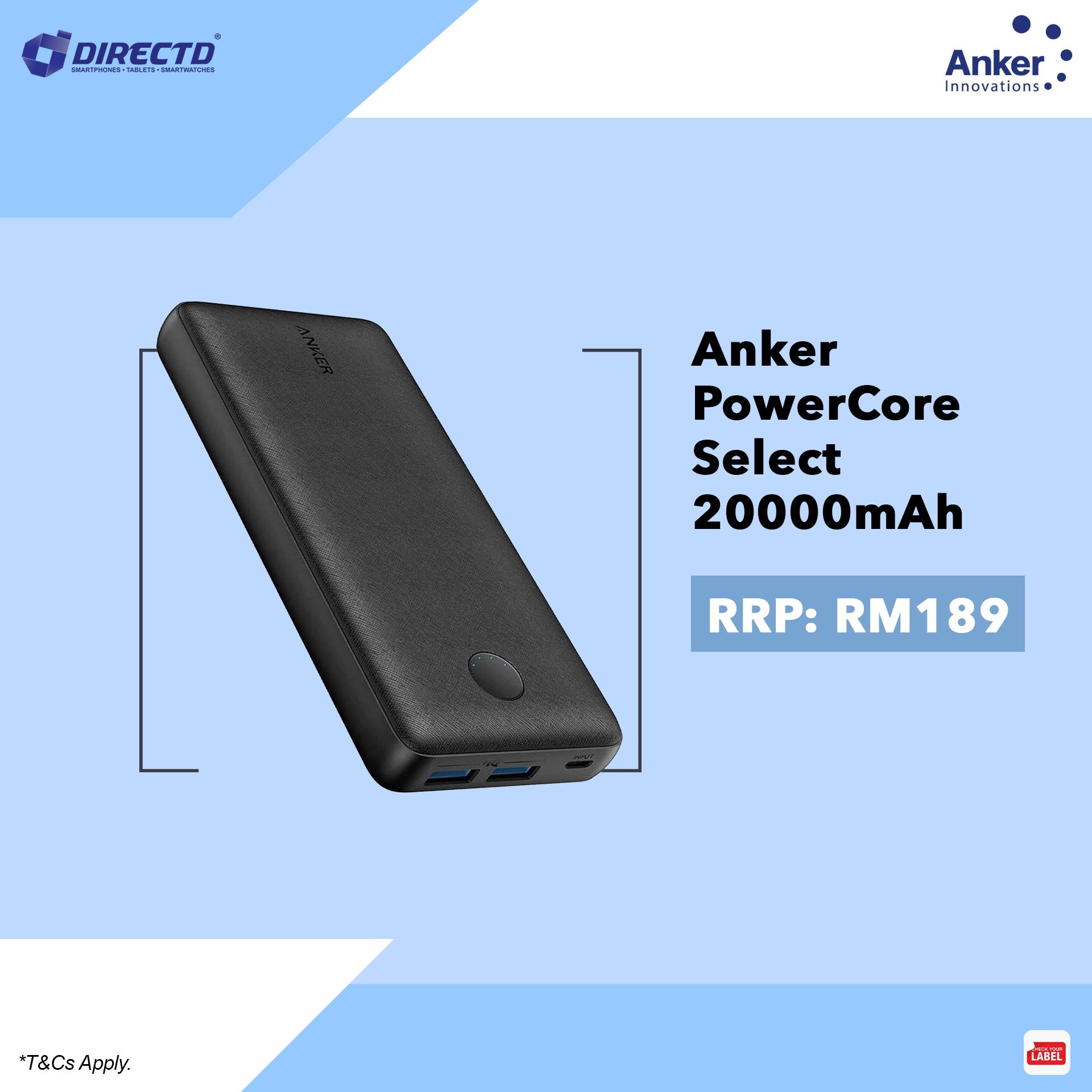 Anker PowerCore Select 20000mAh