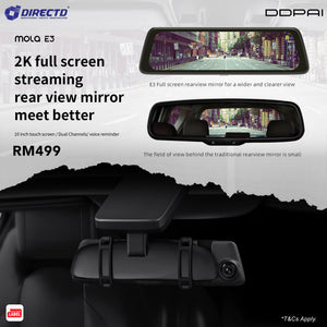 DDPAI mola E3 | 2K Full Screen Streaming Rear View Mirror Meet Better