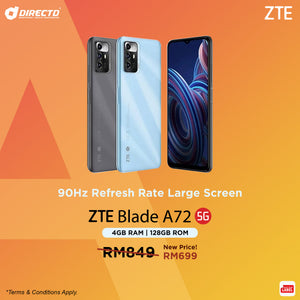 ZTE Blade A72 5G [4GB RAM | 128GB ROM]