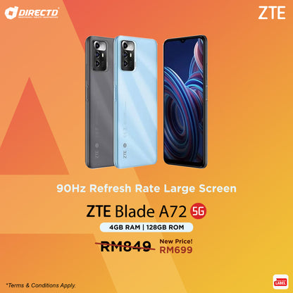ZTE Blade A72 5G [4GB RAM | 128GB ROM]