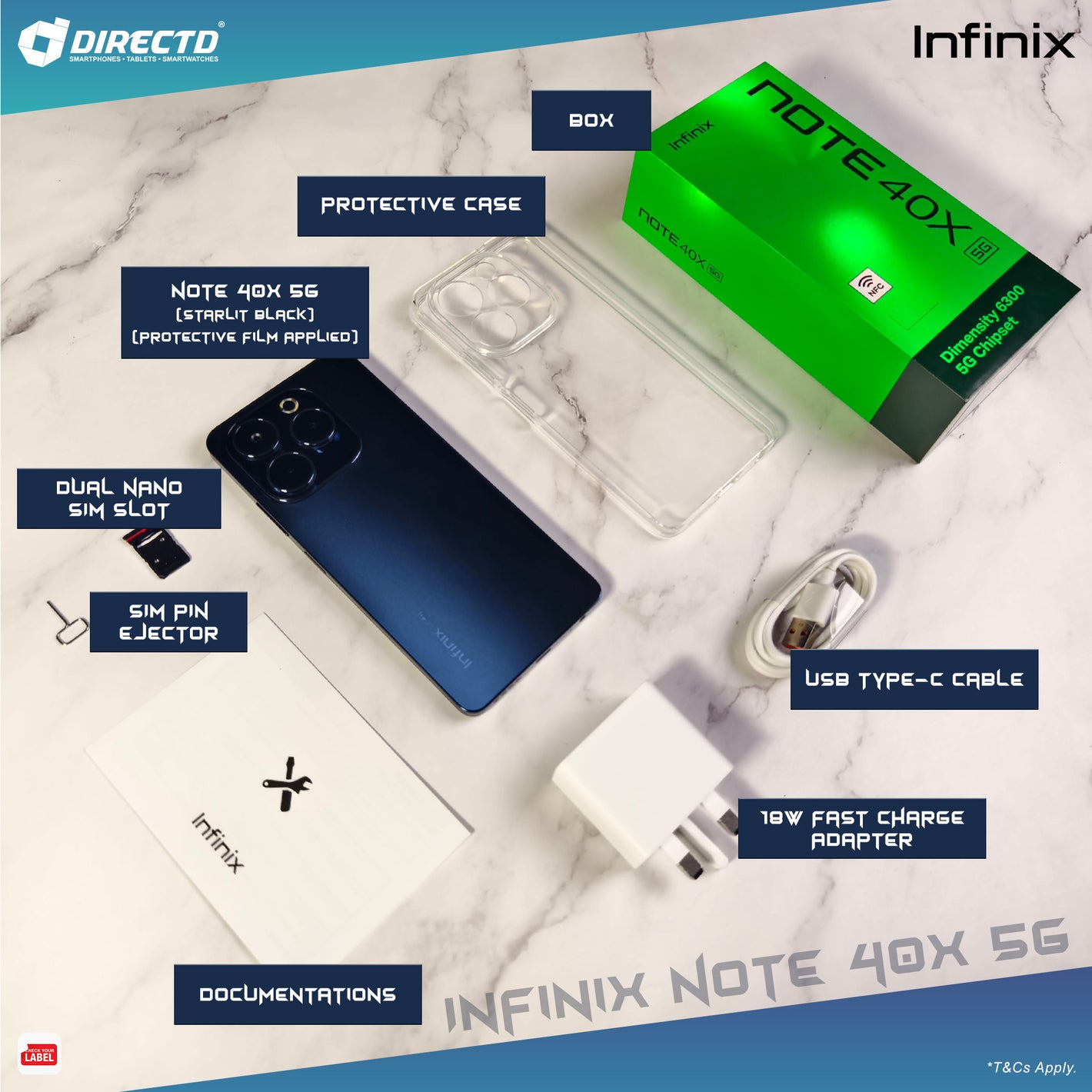Infinix Note 40X 5G [12GB RAM | 256GB ROM]