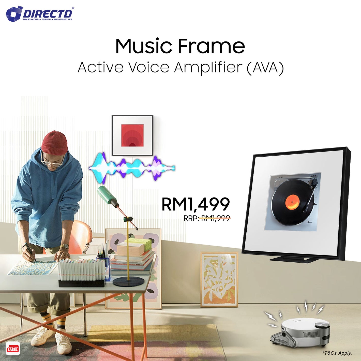 Samsung HW-LS60D Music Frame Wireless Speaker (2024)