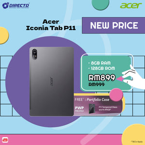 [NEW PRICE] ICONIA Tab P11 [8GB+128GB] 11-inch 2K WUXGA 90Hz Android 14