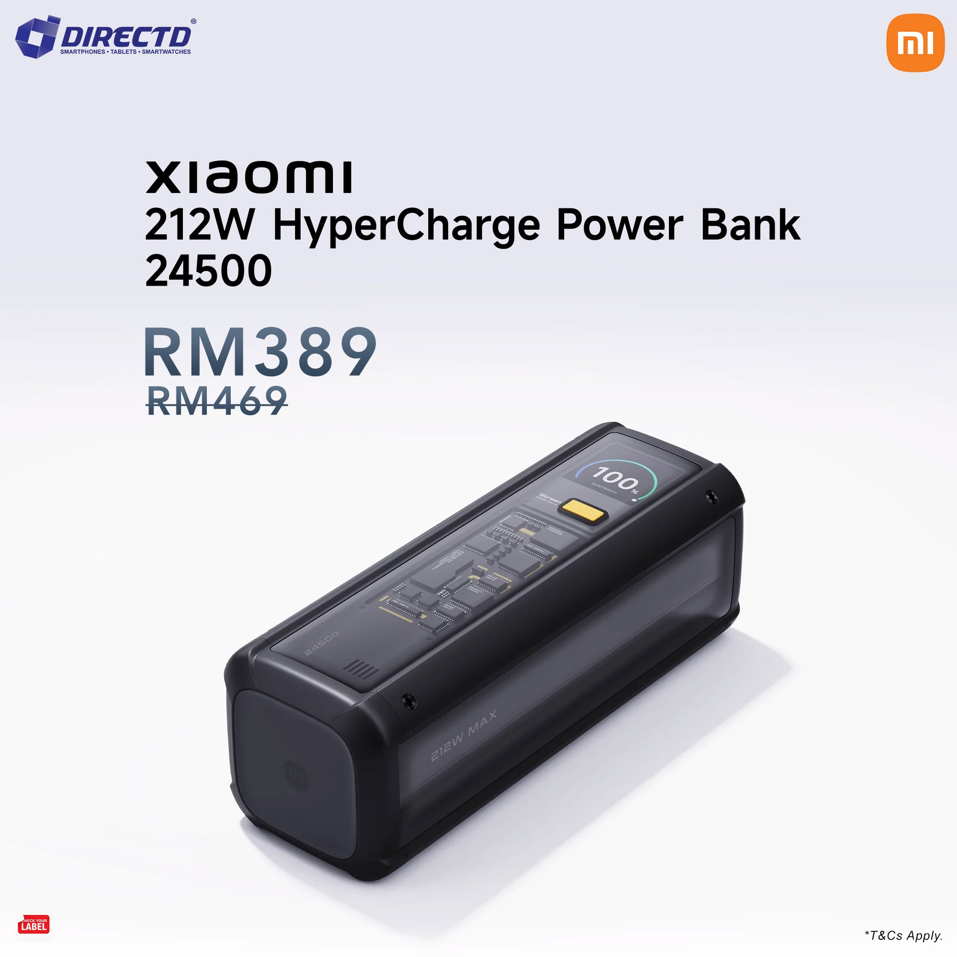 Xiaomi 212W HyperCharge Power Bank 24500