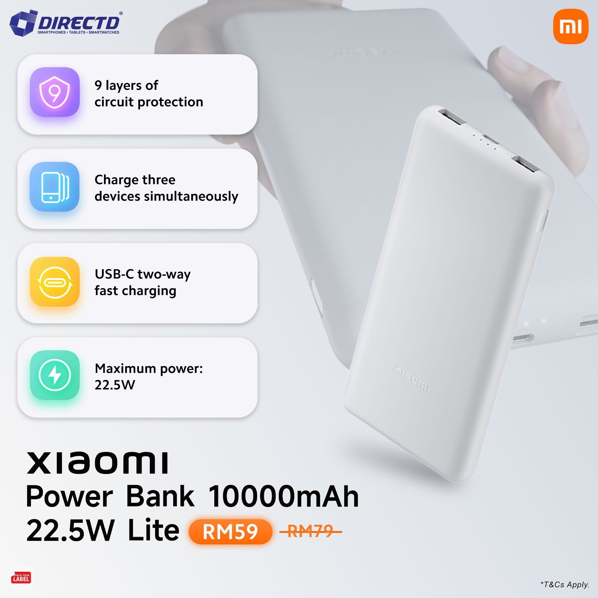 Xiaomi Power Bank 10000mAh 22.5W Lite