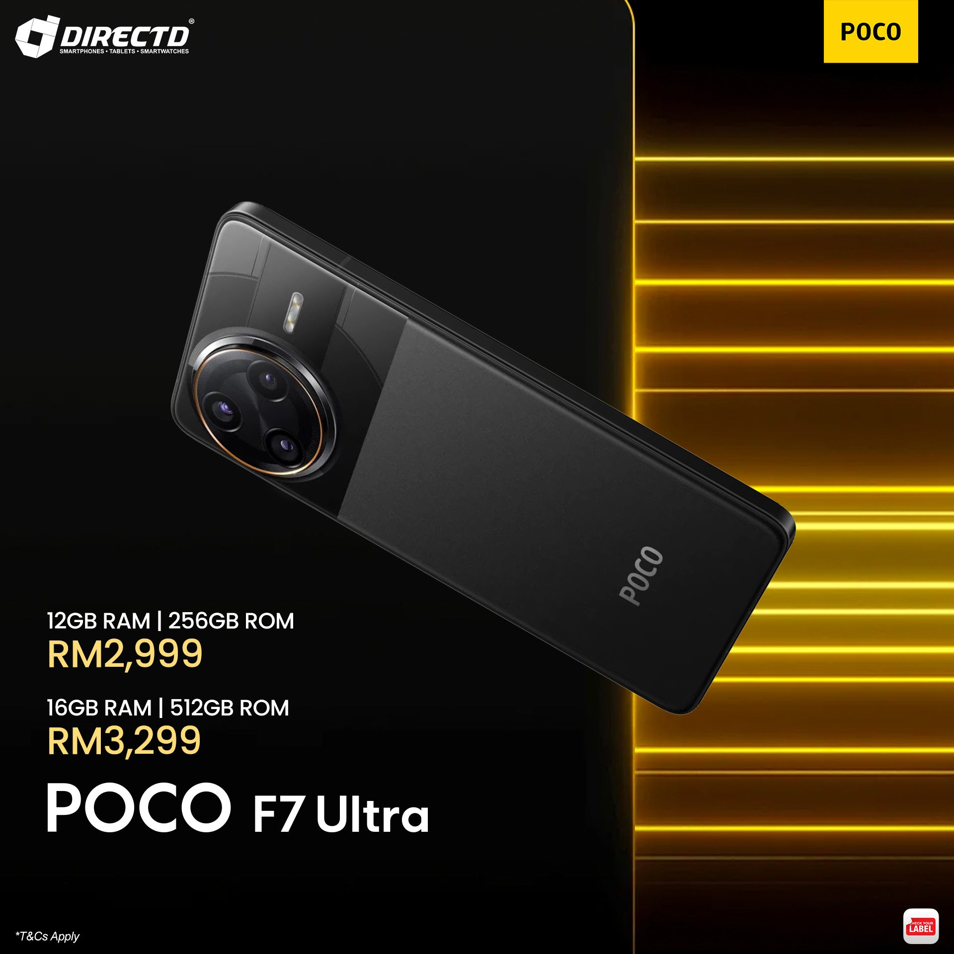 POCO F7 Ultra [12GB+256GB | 16GB+512GB] Ready Stock