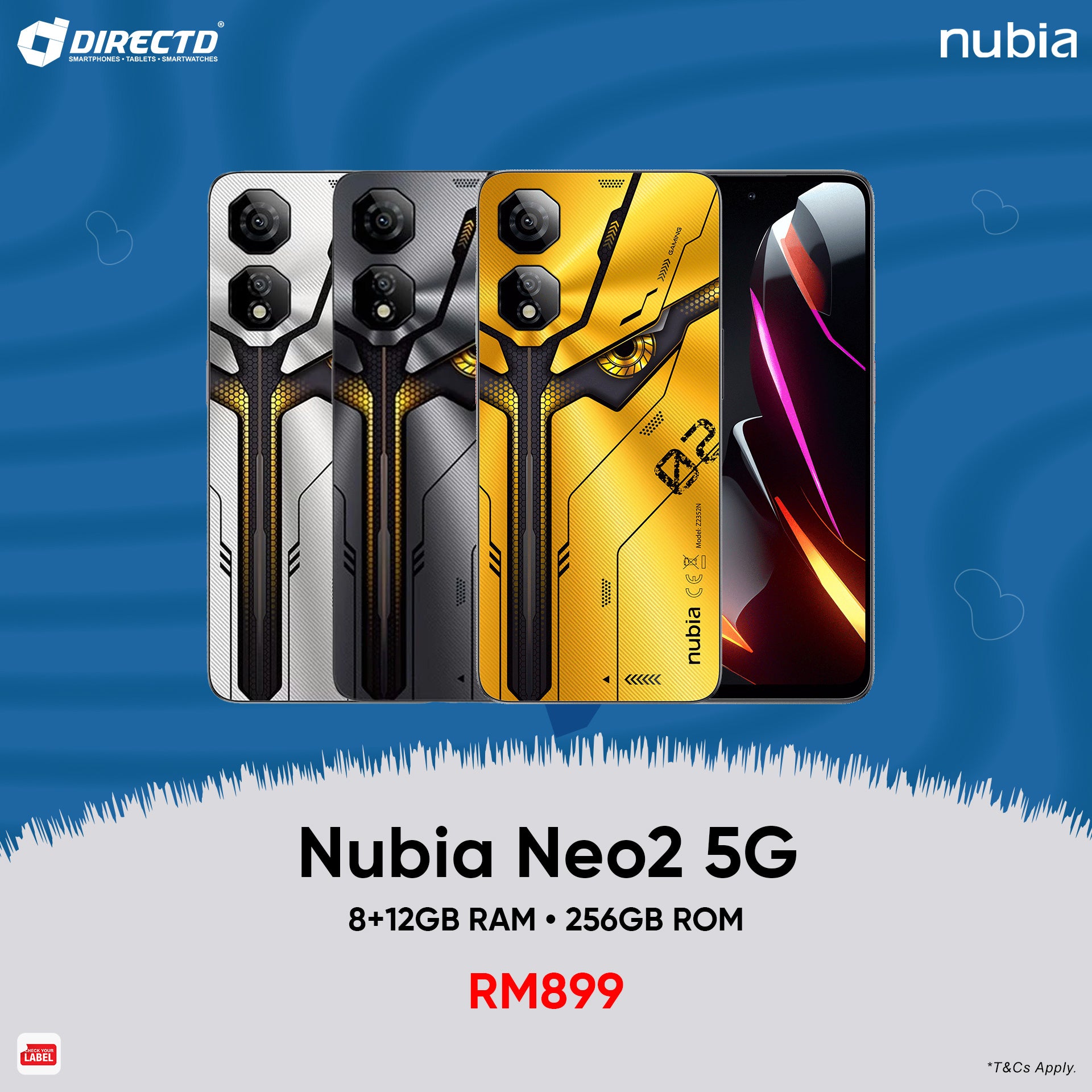 [NEW PRICE] nubia NEO 2 5G [8GB RAM | 256GB ROM]