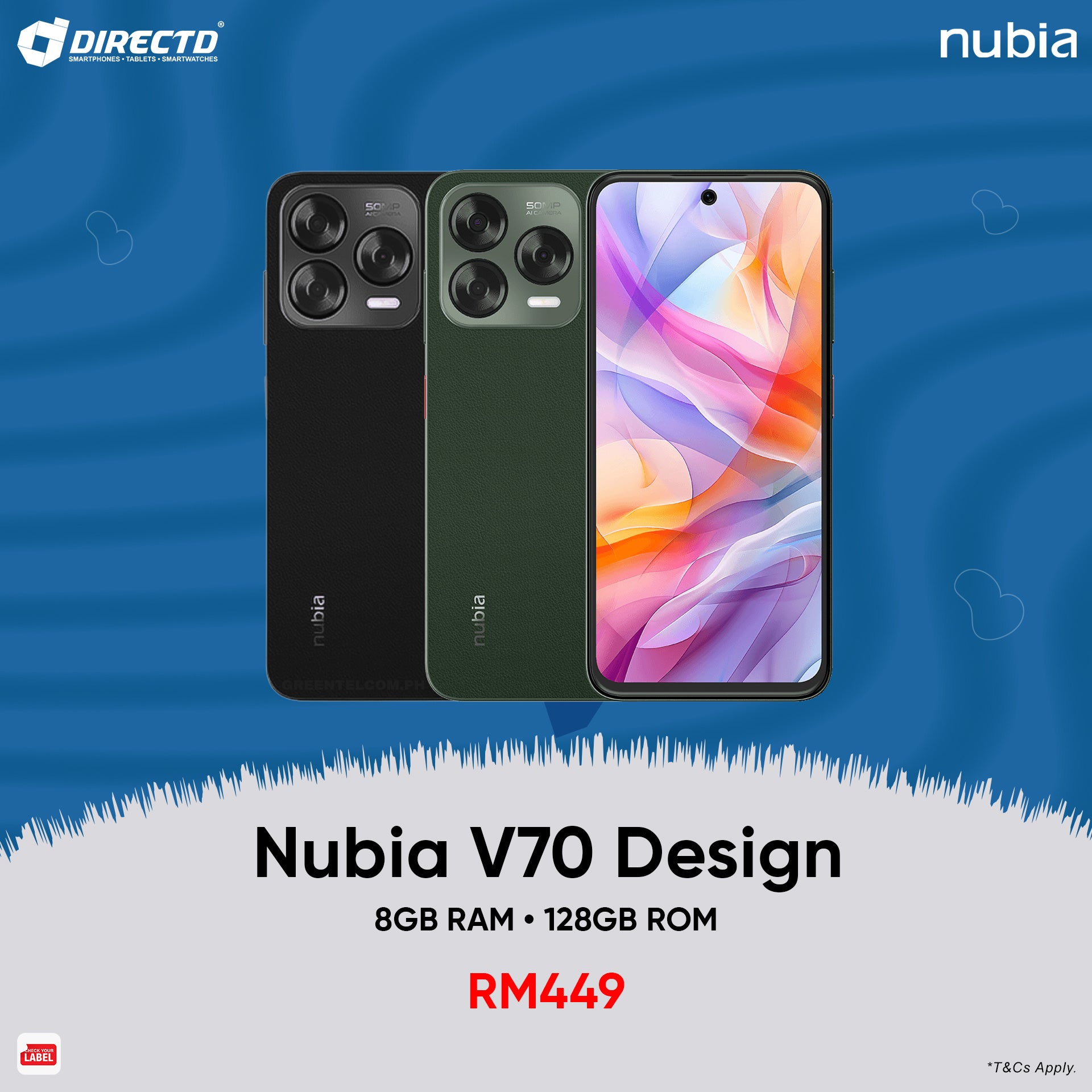 nubia V70 Design [8GB RAM | 128GB ROM]