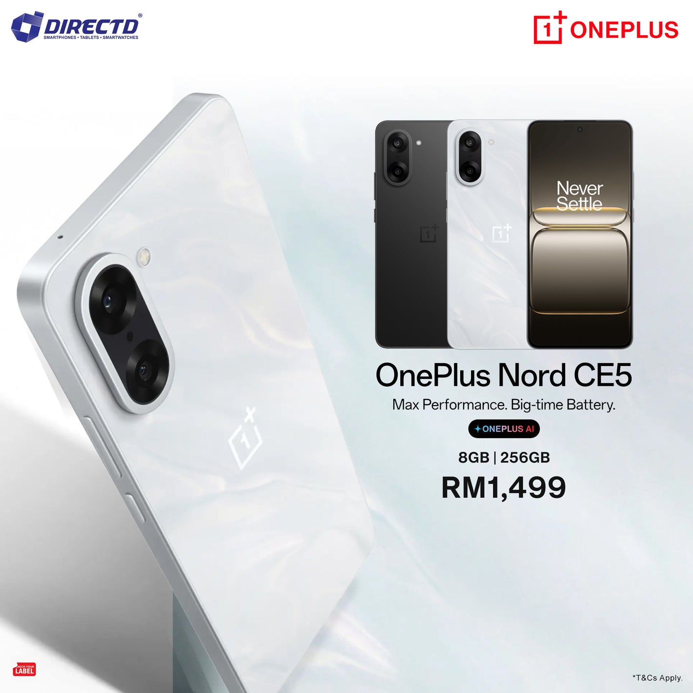 OnePlus Nord CE5 [8GB RAM | 256GB ROM]
