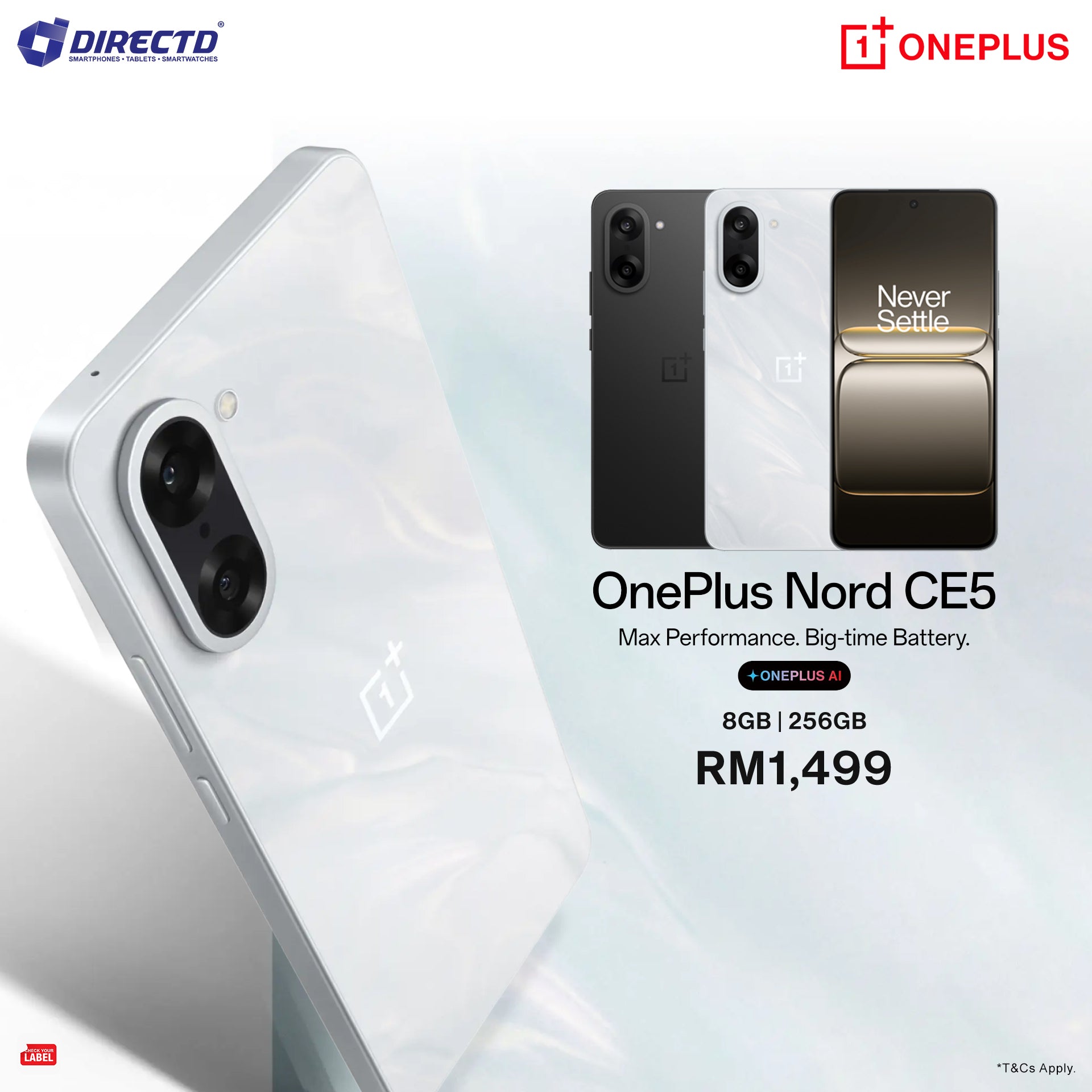 OnePlus Nord CE5 [8GB RAM | 256GB ROM]