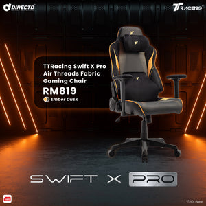 TTRacing Swift X Pro Air Threads Fabric Gaming Chair - Ember Dusk