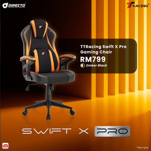 TTRacing Swift X Pro Gaming Chair - Ember Black