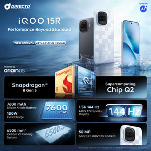 🆕 iQOO 15R [12GB RAM | 512GB ROM]