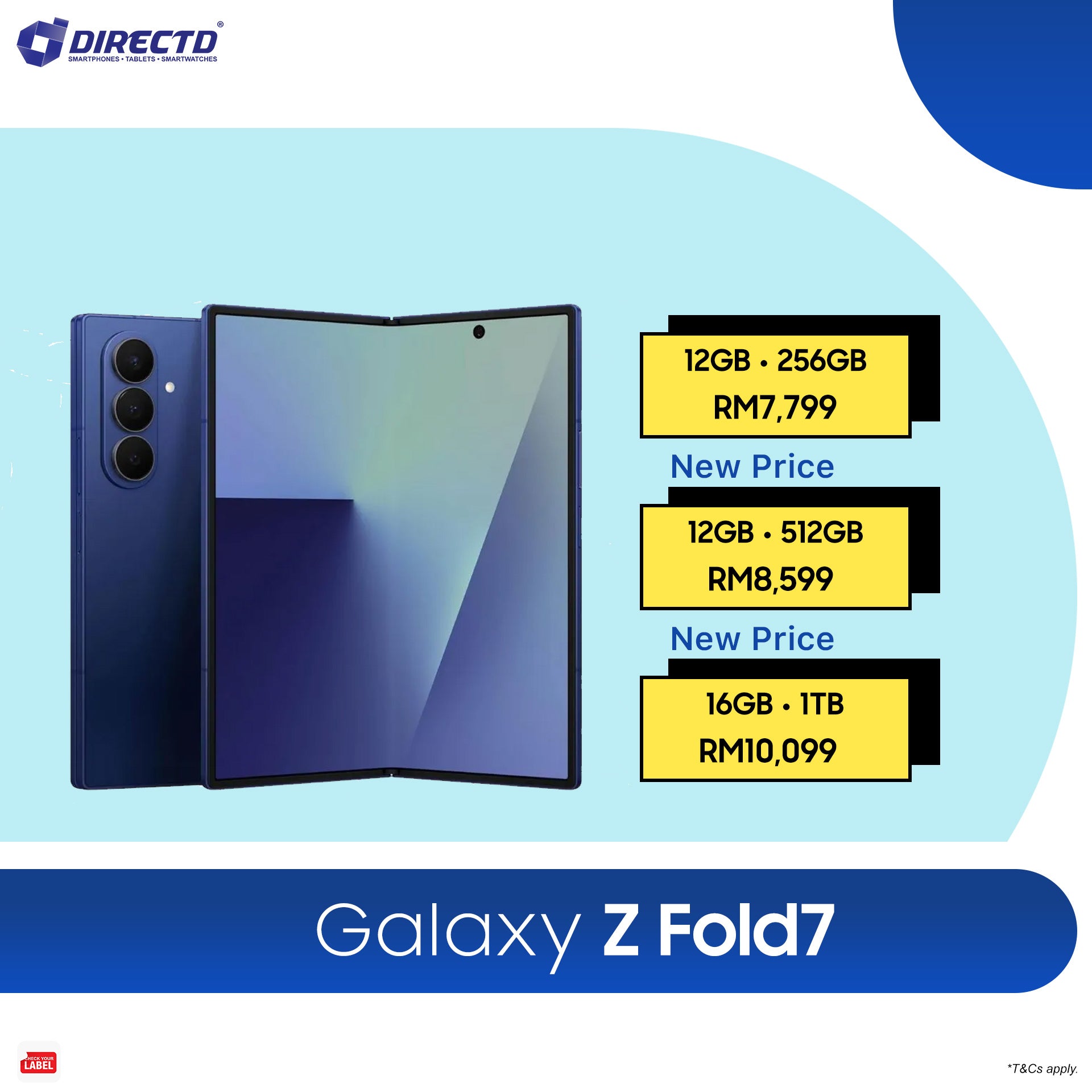 Samsung Galaxy Z Fold7 [256GB | 512GB | 1TB]