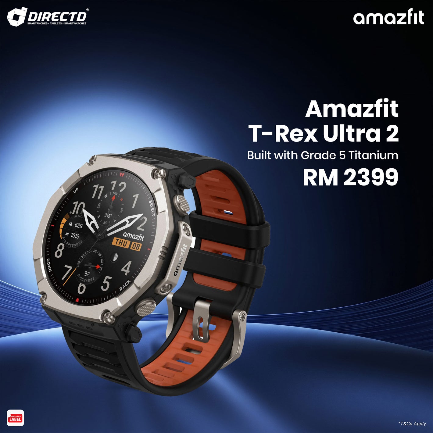 Amazfit T-Rex Ultra 2 | READY STOCK