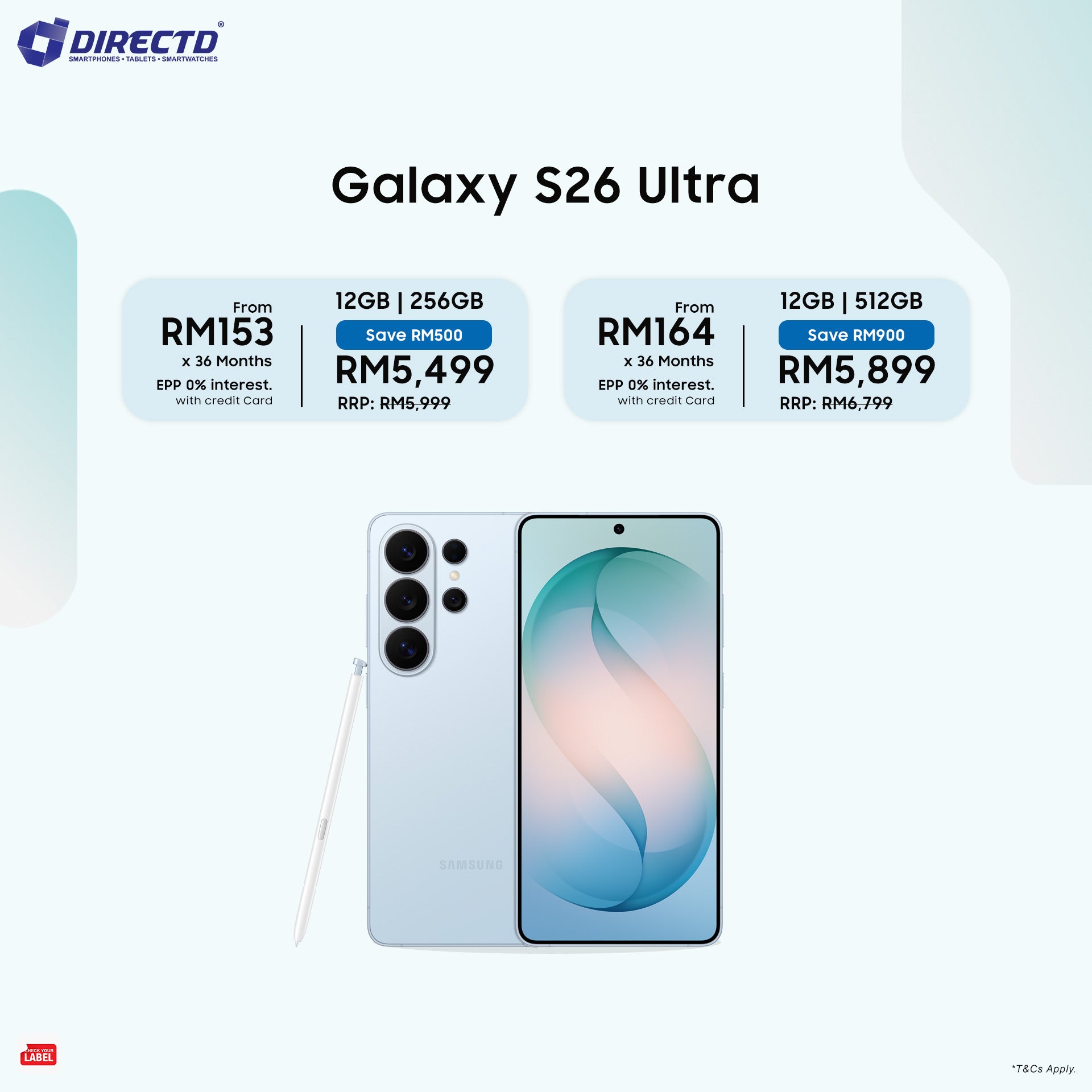 🆕 Samsung Galaxy S26 Ultra [256GB | 512GB | 1TB]