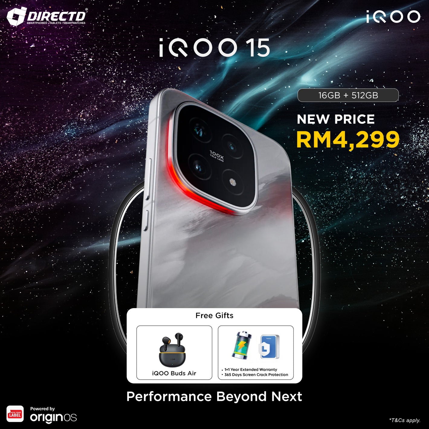 iQOO 15 [16GB RAM | 512GB ROM] Available Now
