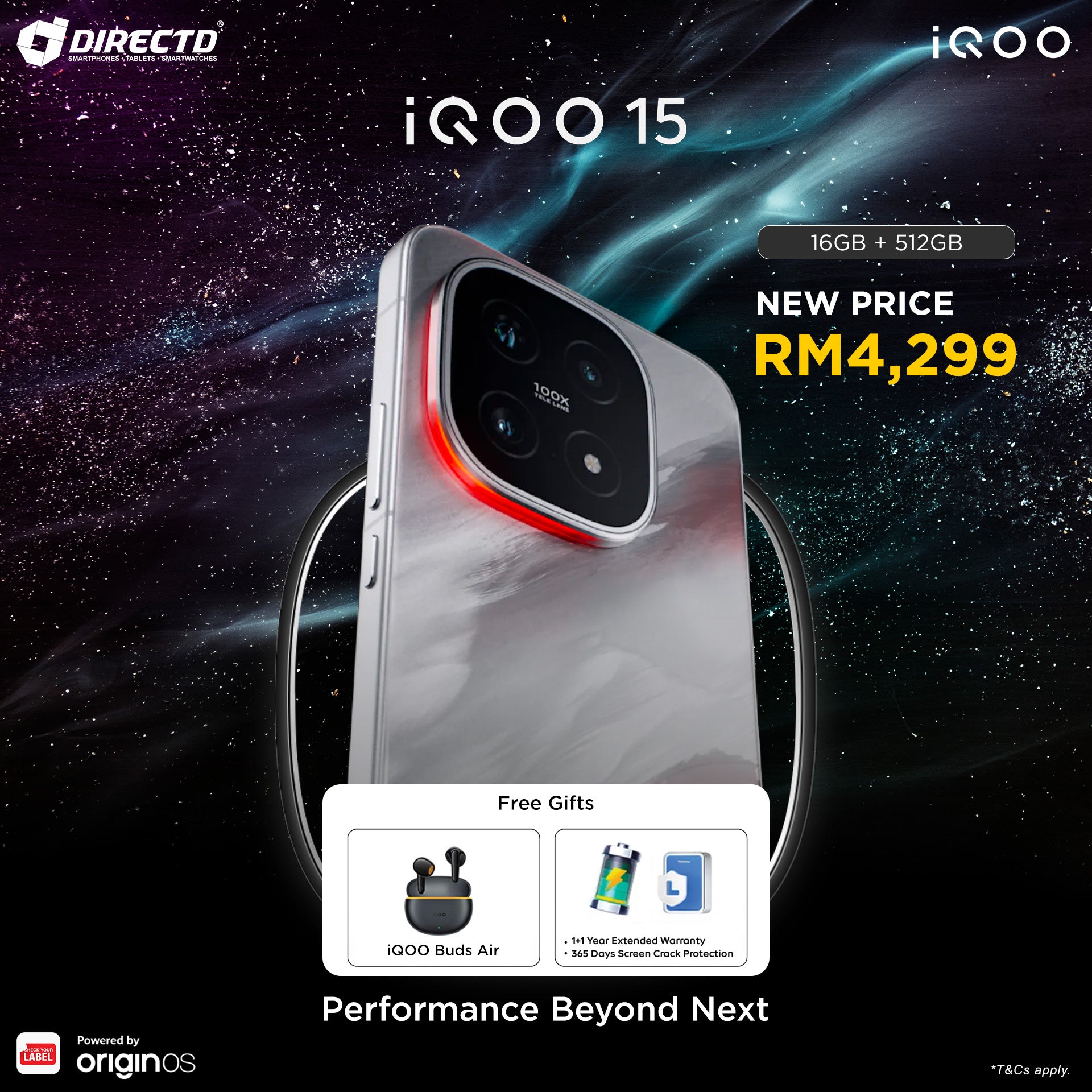 iQOO 15 [16GB RAM | 512GB ROM] Available Now