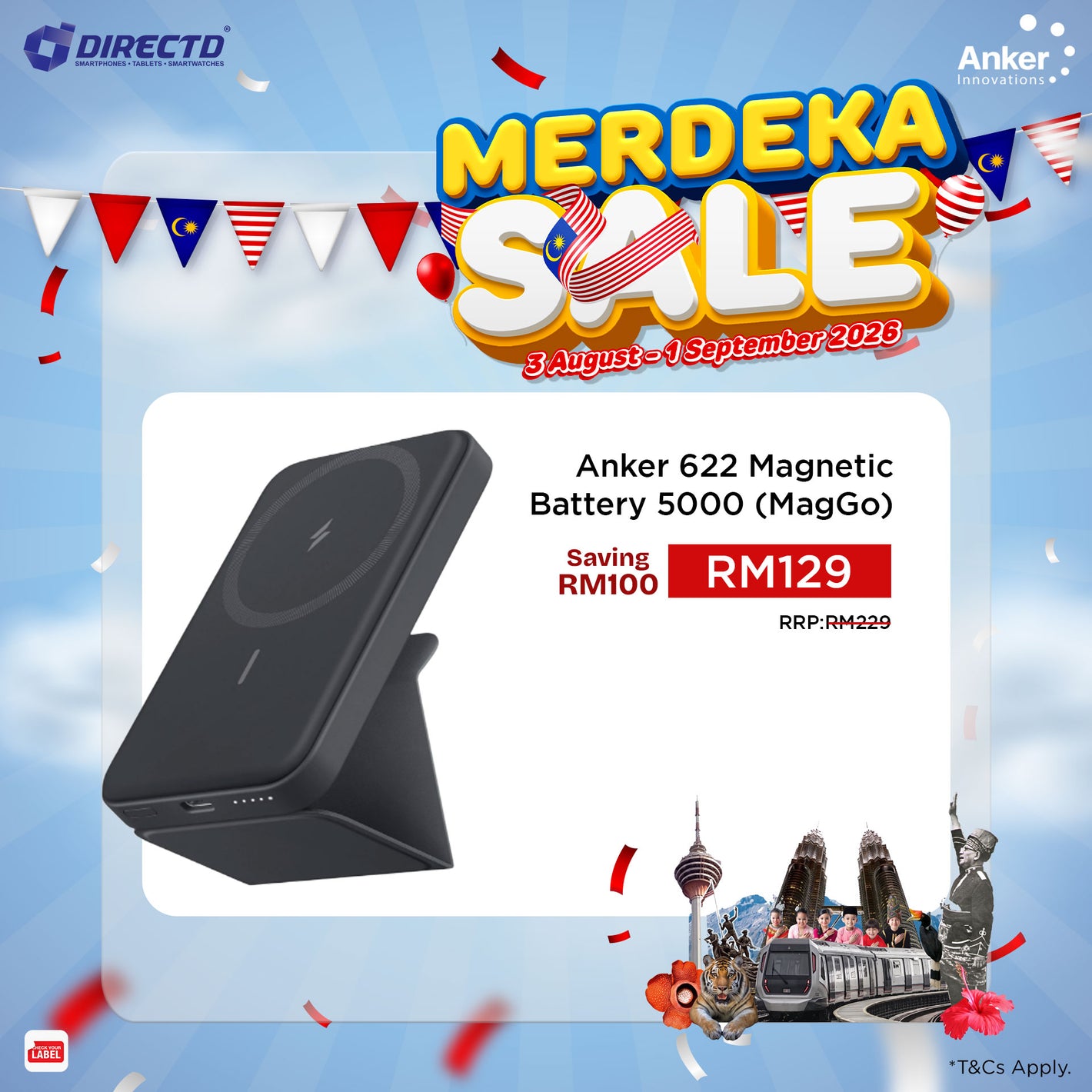 Anker 622 Magnetic Battery 5000mAh (MagGo)