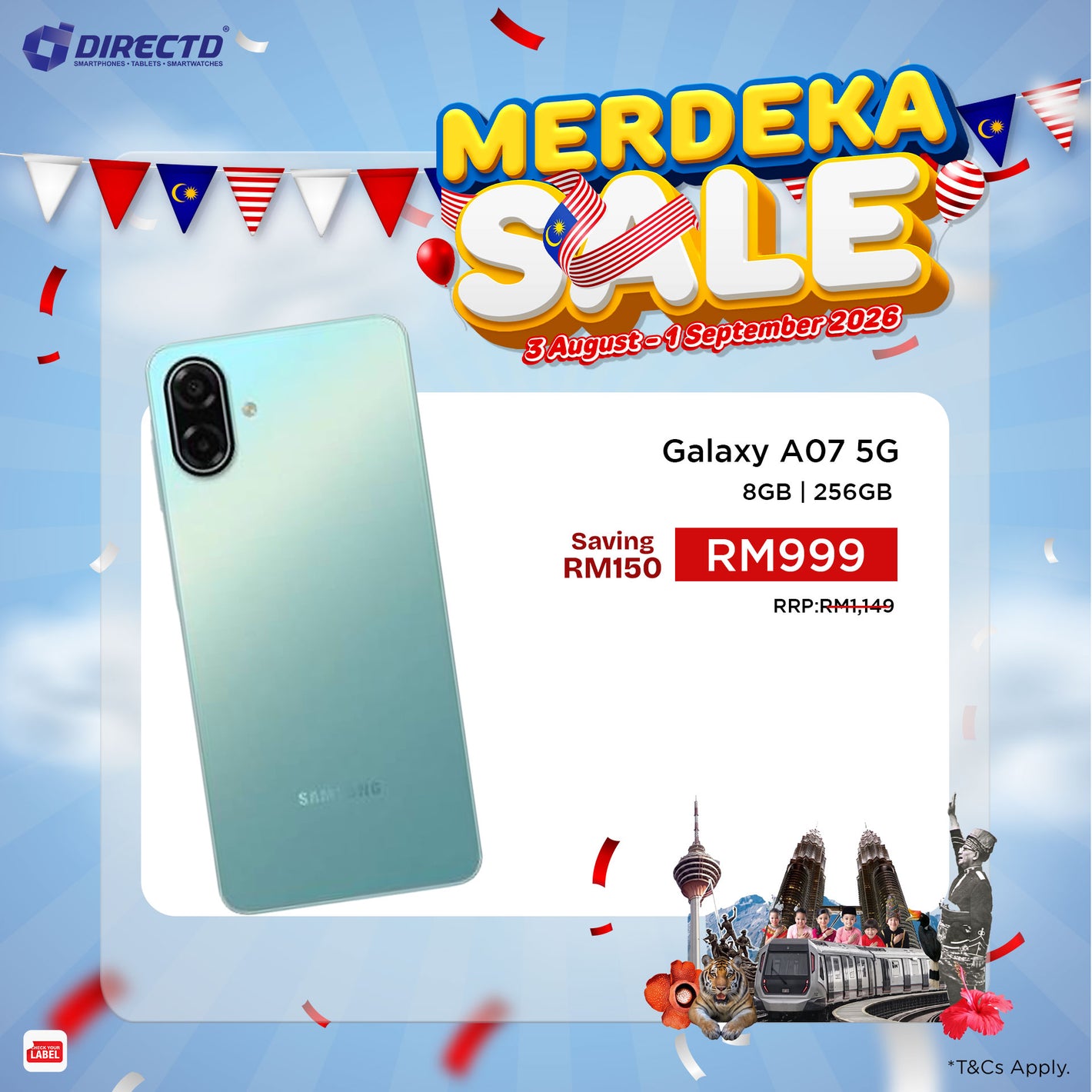 Galaxy A07 5G [8GB RAM | 256GB ROM]